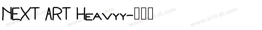 NEXT ART Heavyy字体转换